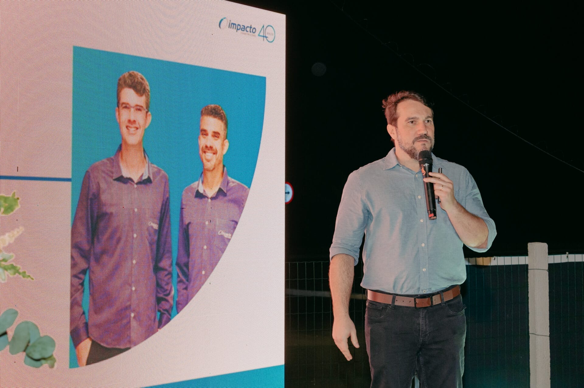 Cerimonial durante a apresentação